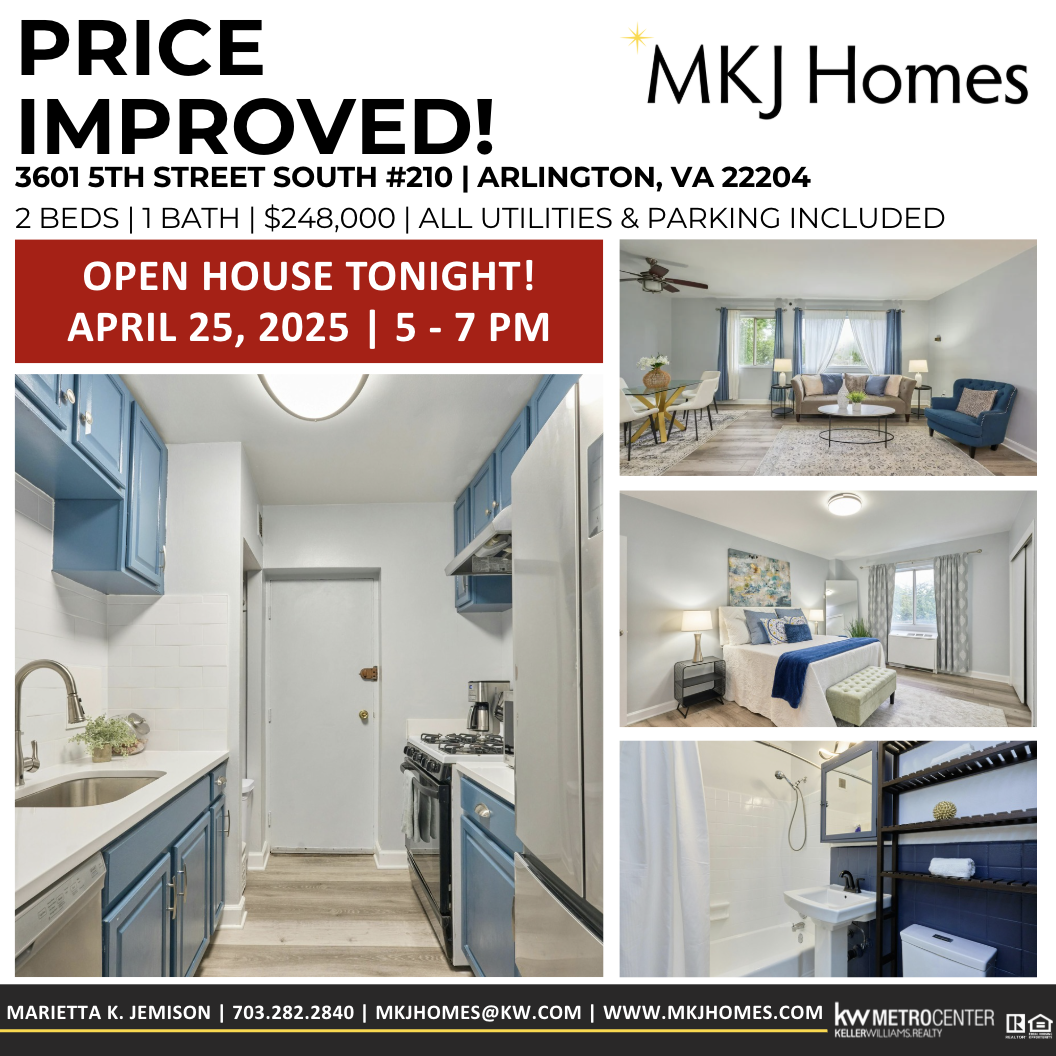New Price and Big Incentive! Move-In Ready Condo in Arlington, VA!