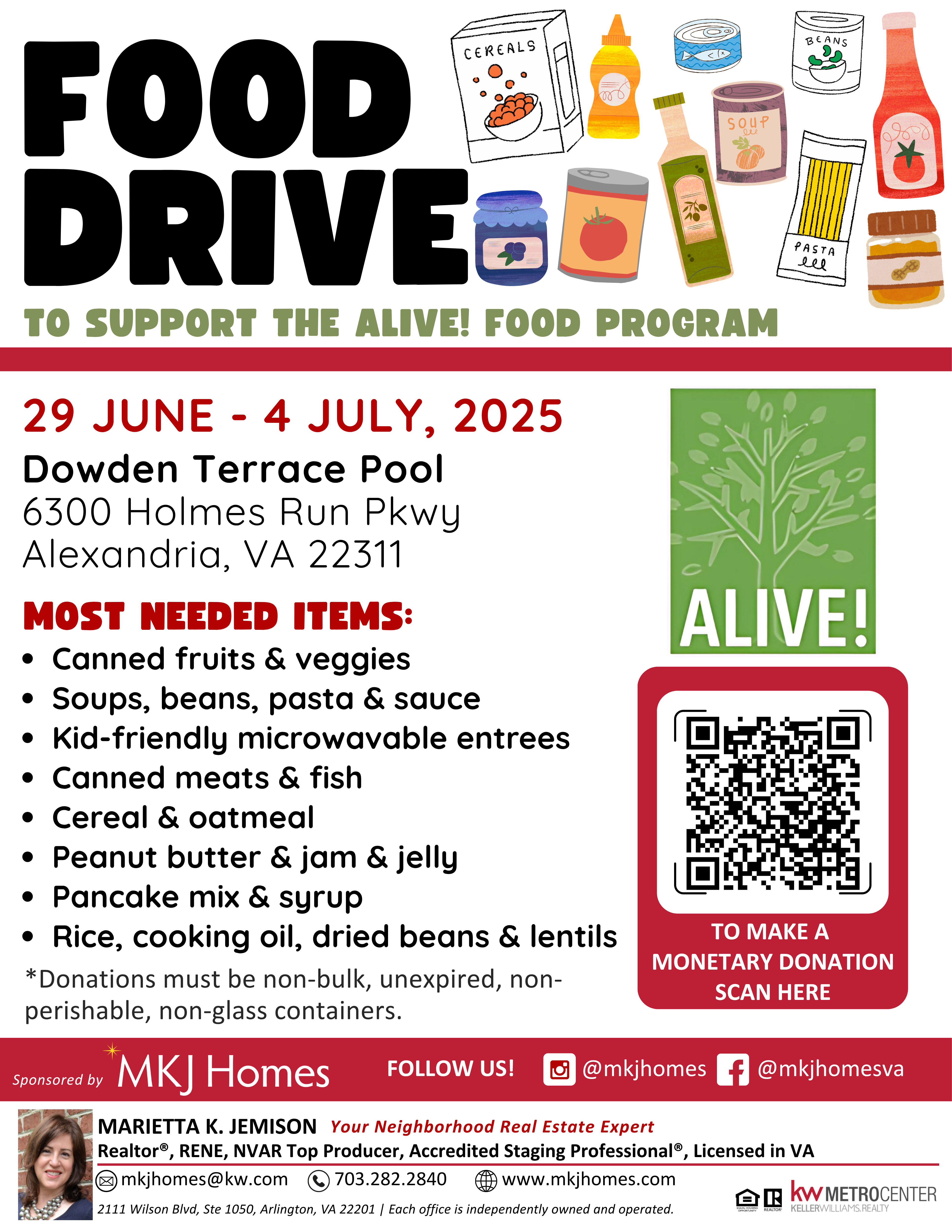 Summer Food Drive: Keeping Alexandria Nourished All Summer Long