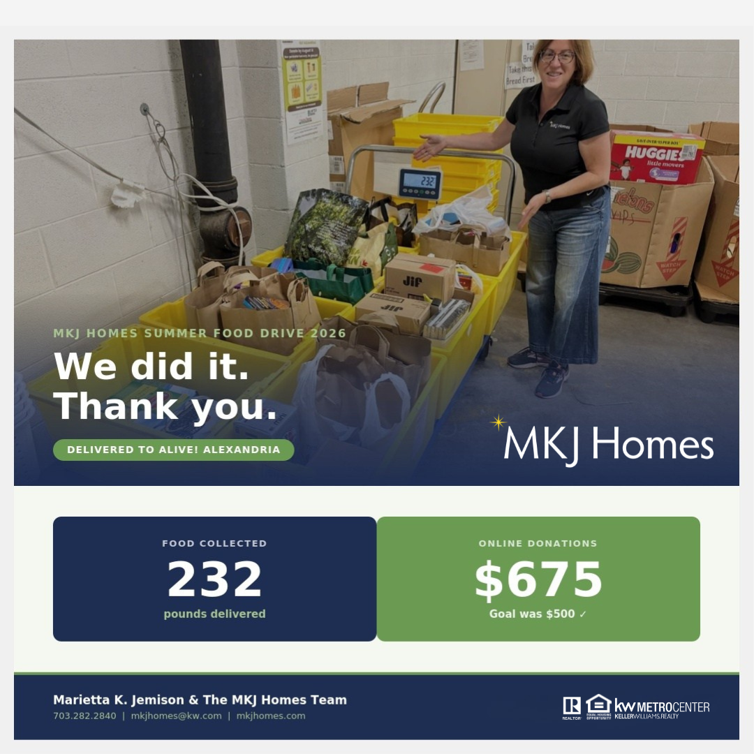 The 2nd AnnualMKJ Homes Summer Food Drive: Thank You to Everyone Who Gave