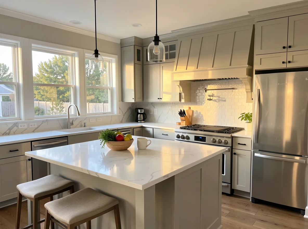 Starter home kitchen in Norfolk
