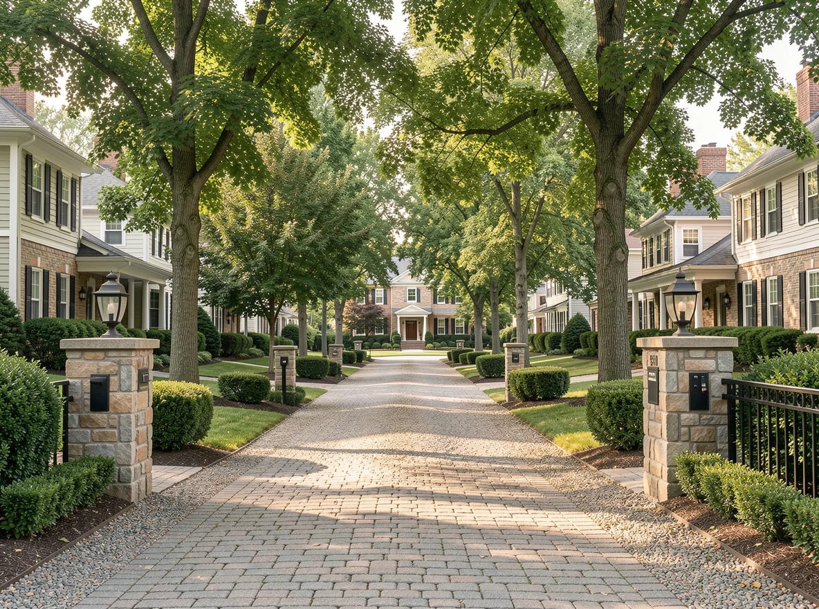 Welcoming Knoxville-area neighborhood streetscape