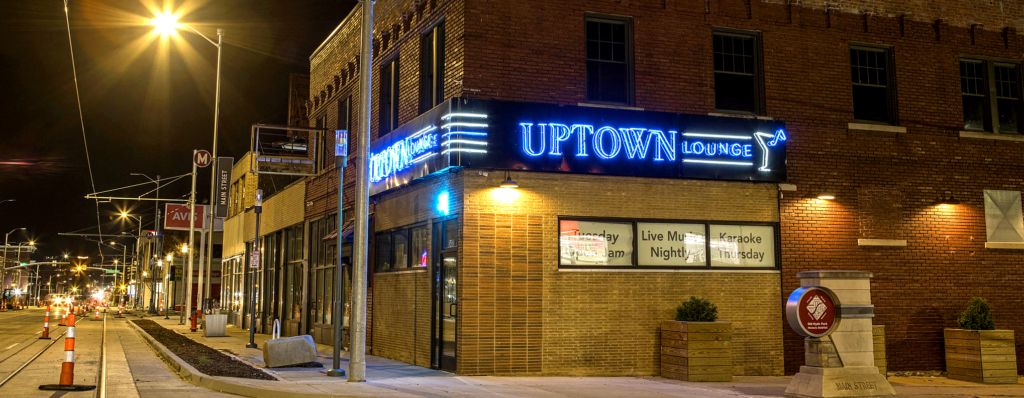 The Main Street KC Streetcar expansion, featuring the Uptown Lounge