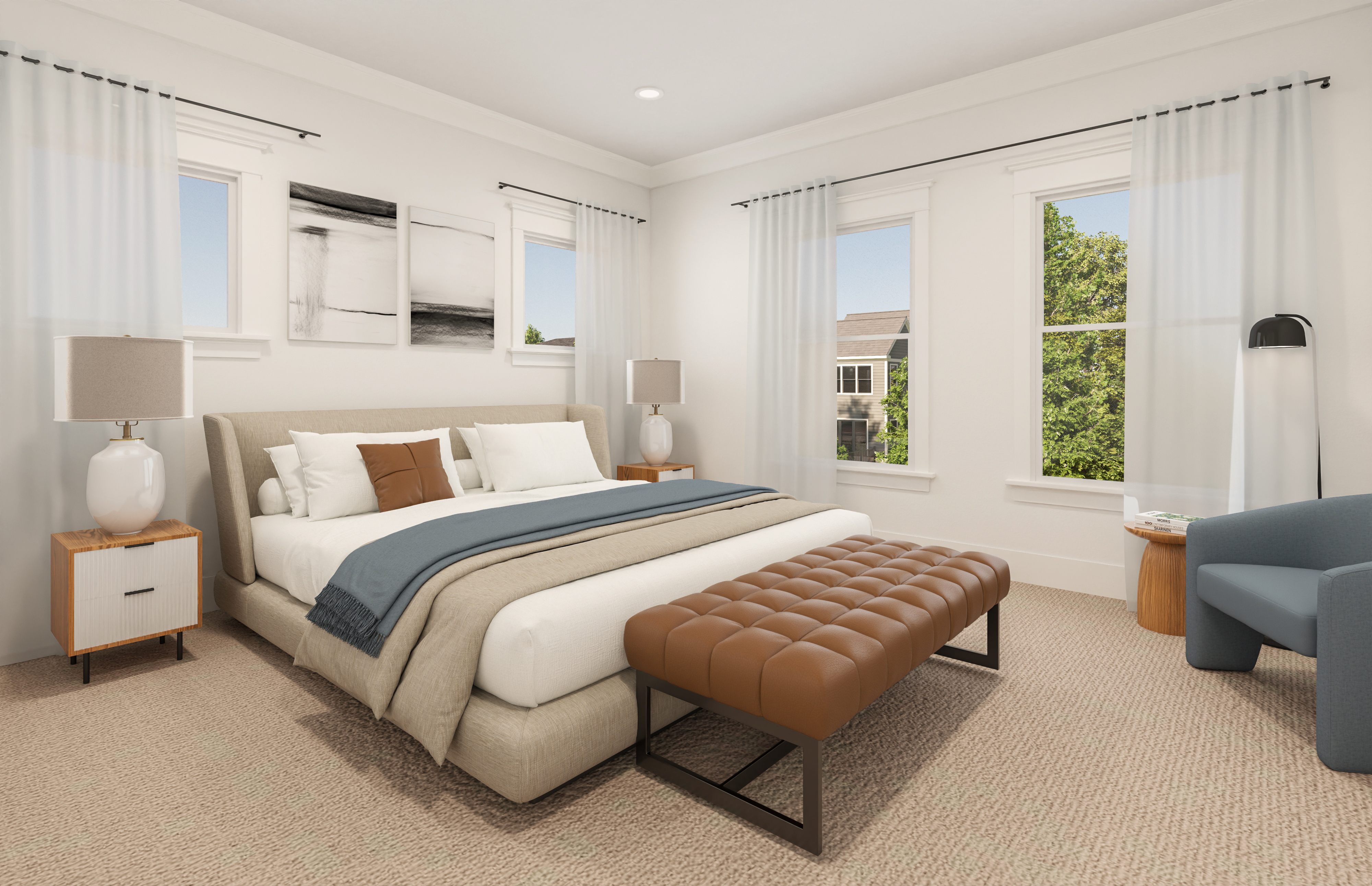 Spacious primary suite at Westminster Reserve