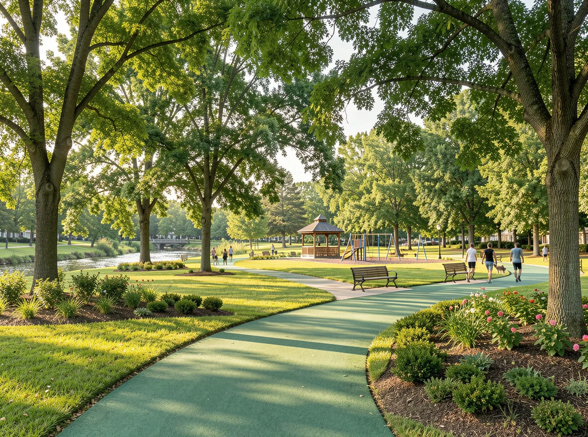 Roswell park and greenway setting