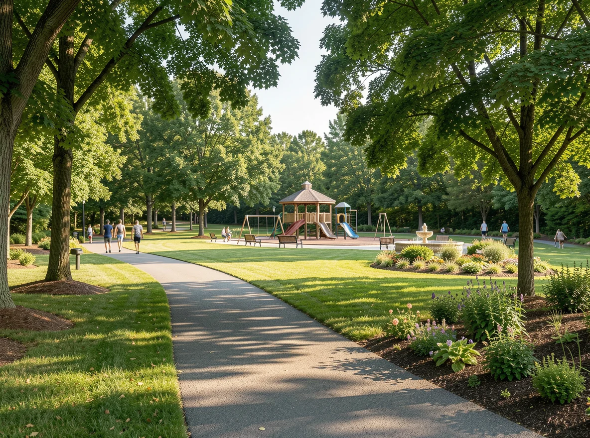 Park and trail setting in Powder Springs, Georgia