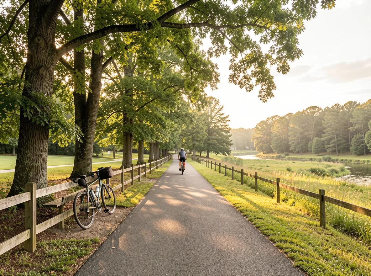 Greenway recreation scene in Powder Springs, Georgia