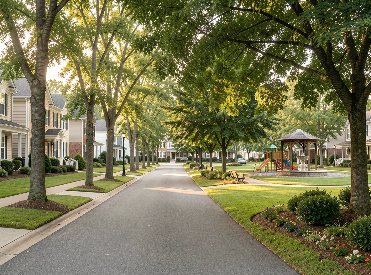 Tree-lined residential neighborhood in Smyrna