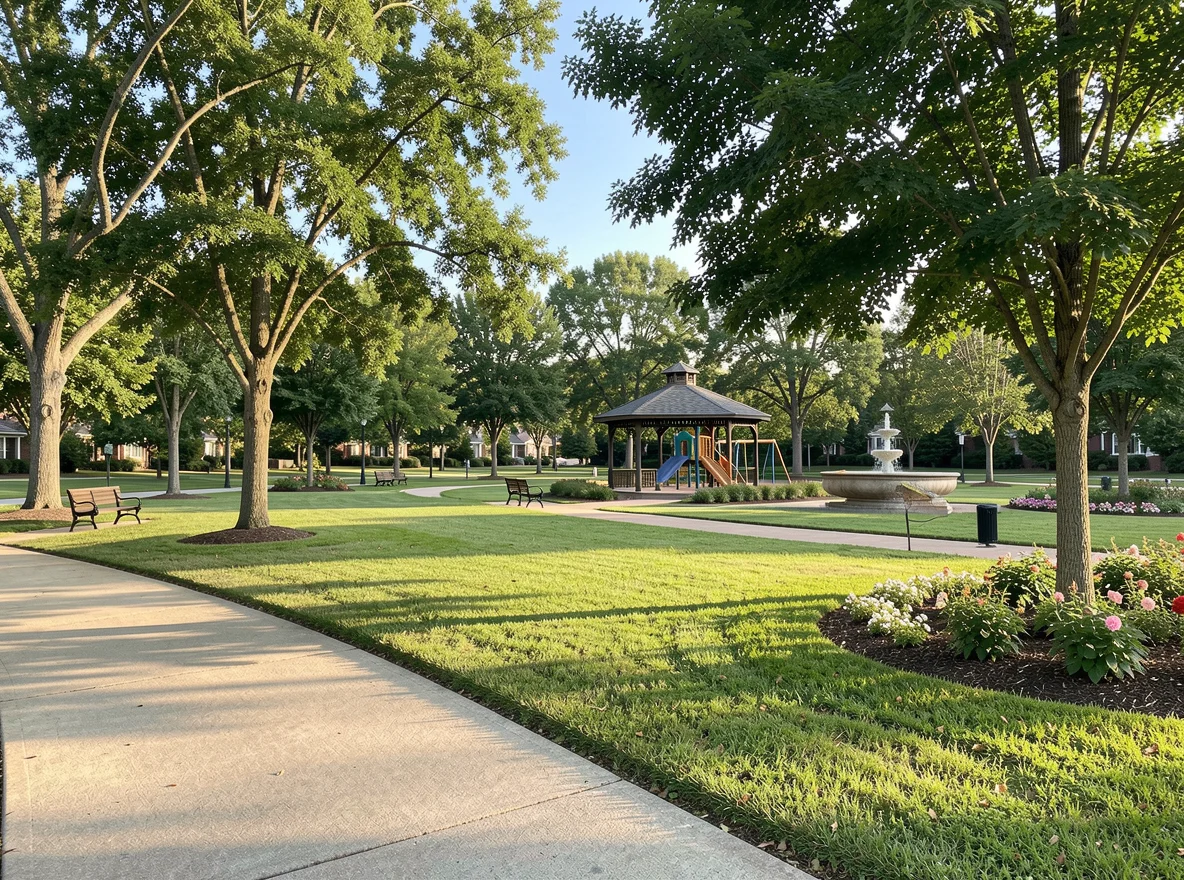Green space and walking paths in Smyrna
