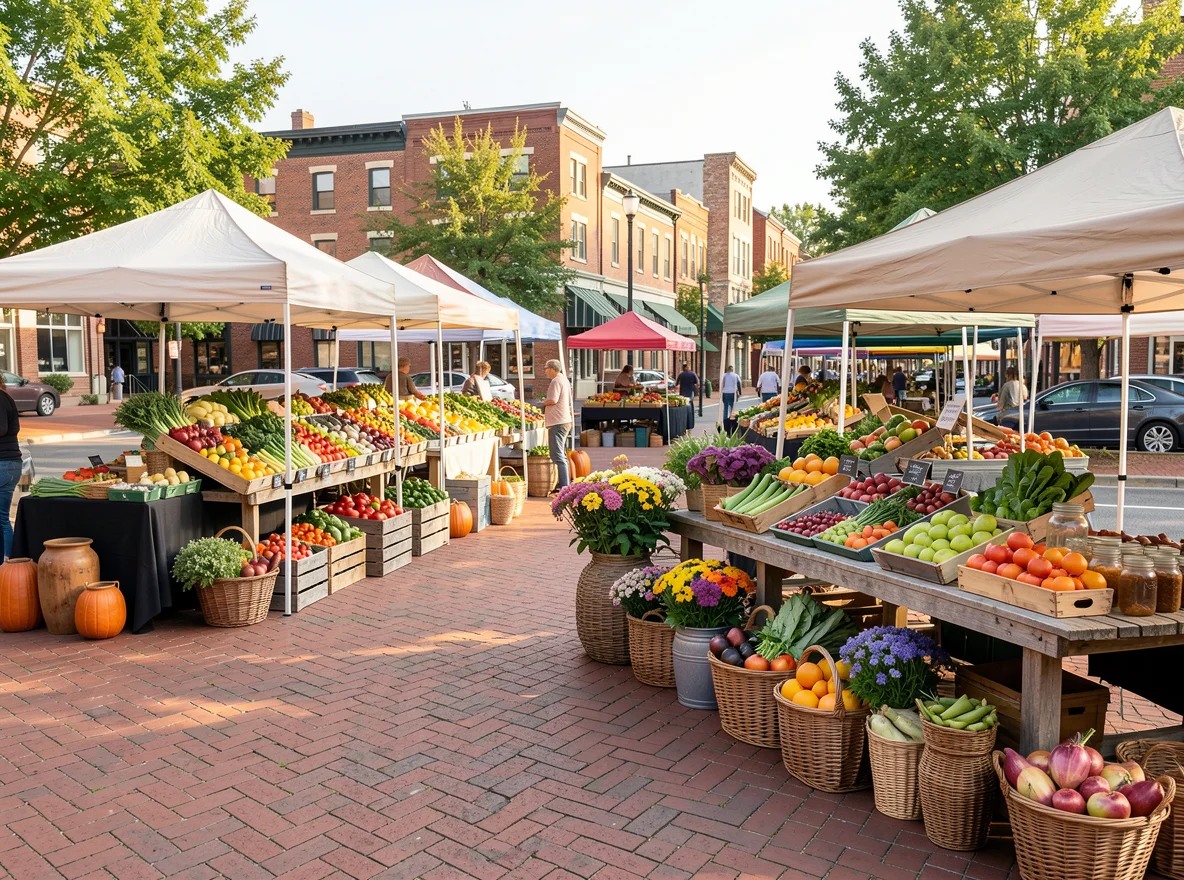 Marietta farmers market scene