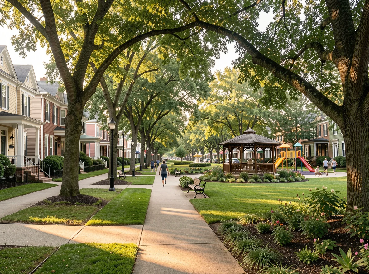 Atlanta neighborhood streetscape