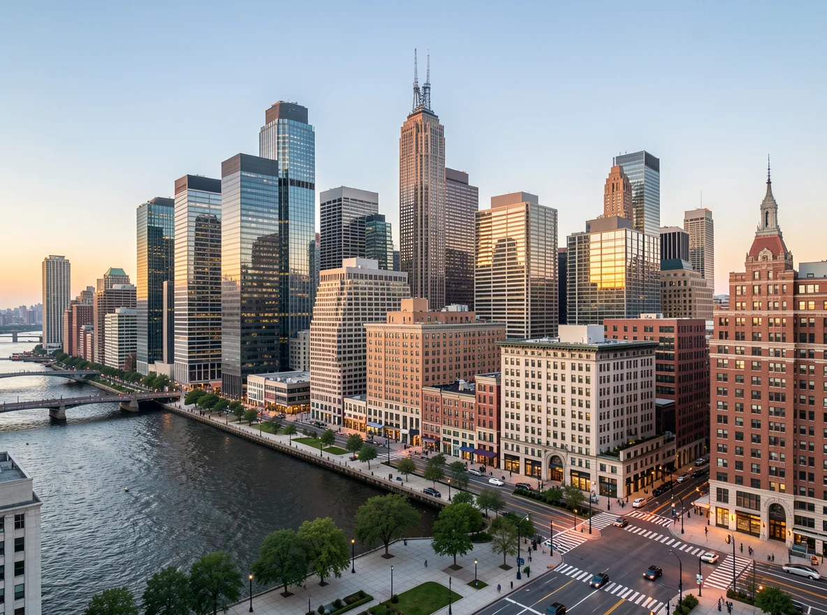 New York City skyline and waterfront