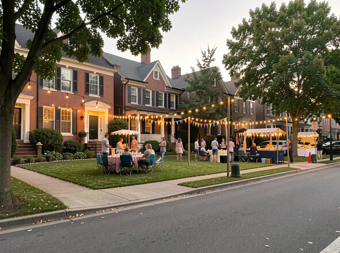 Walkable historic neighborhood atmosphere