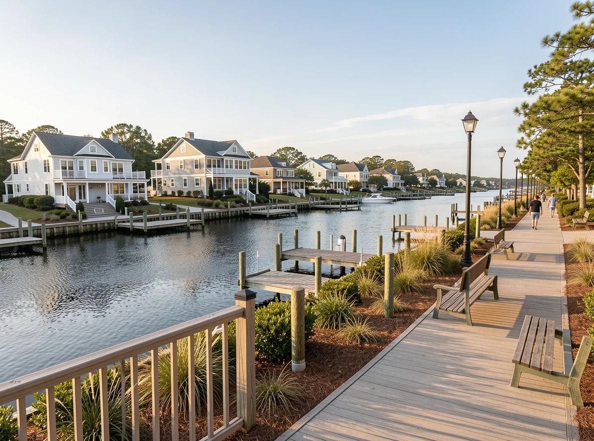 Waterfront homes near White Stone, Virginia