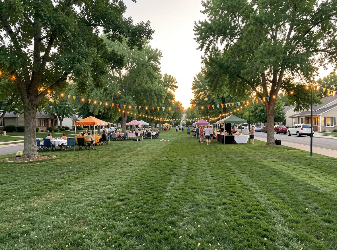 Community green space in Evans