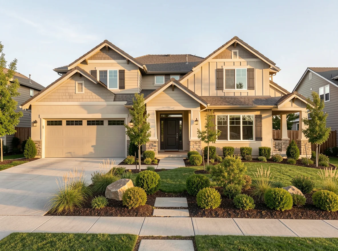 Suburban home exterior in Oakley
