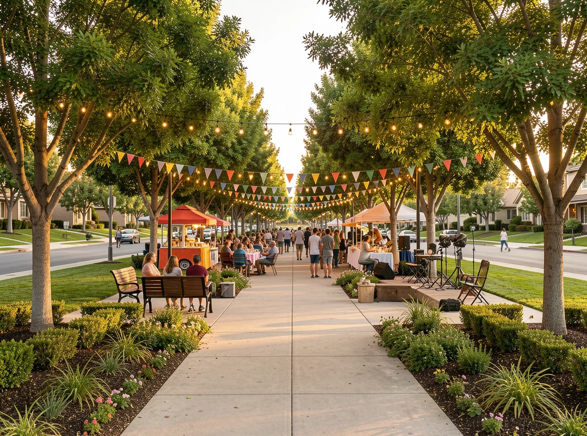 Community gathering space in Brentwood