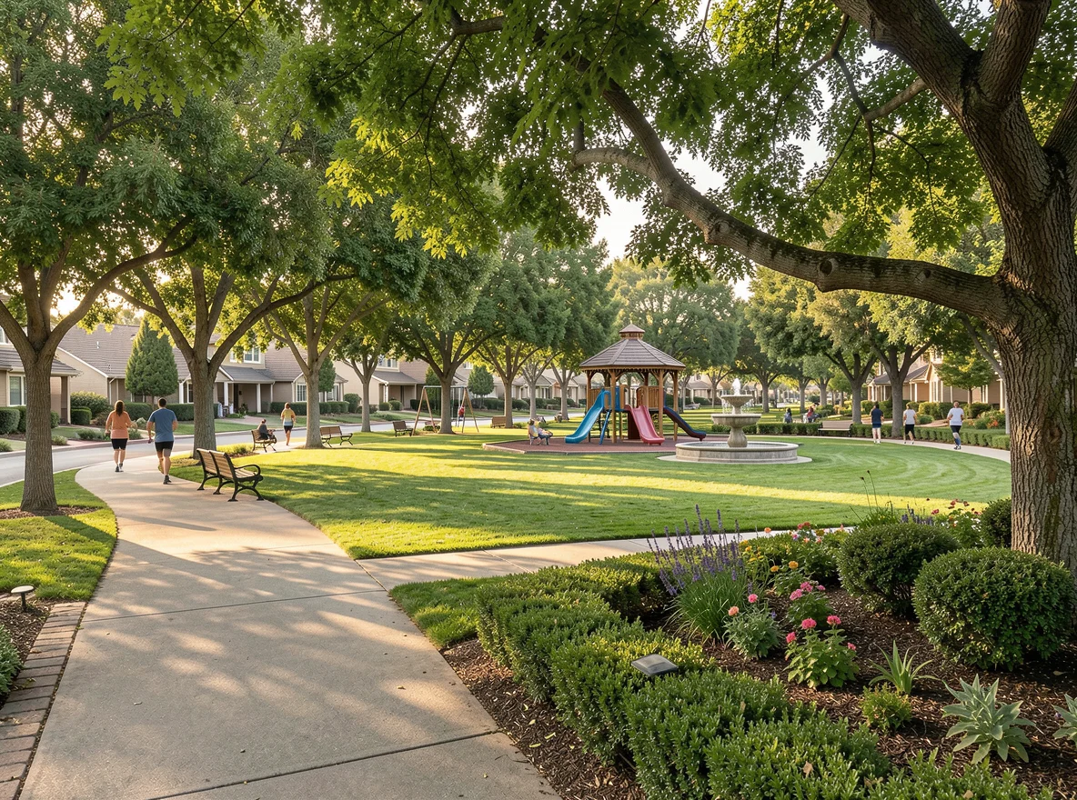 Well-kept homes in a Brentwood neighborhood