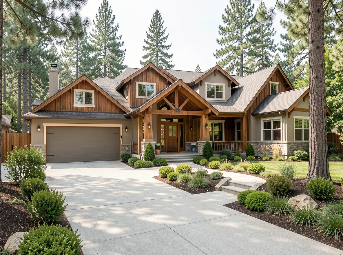 Well-maintained mountain home exterior in Groveland