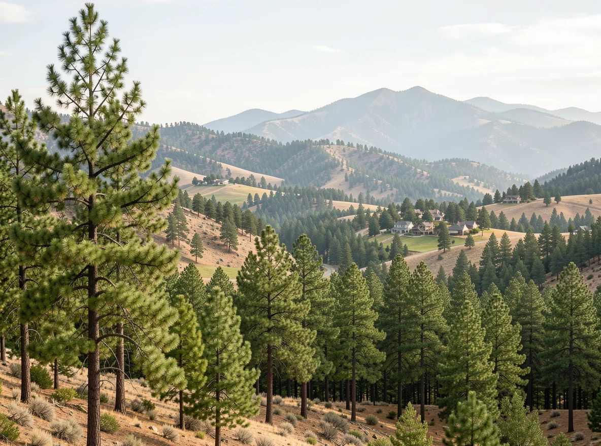 Mountain landscape surrounding Groveland