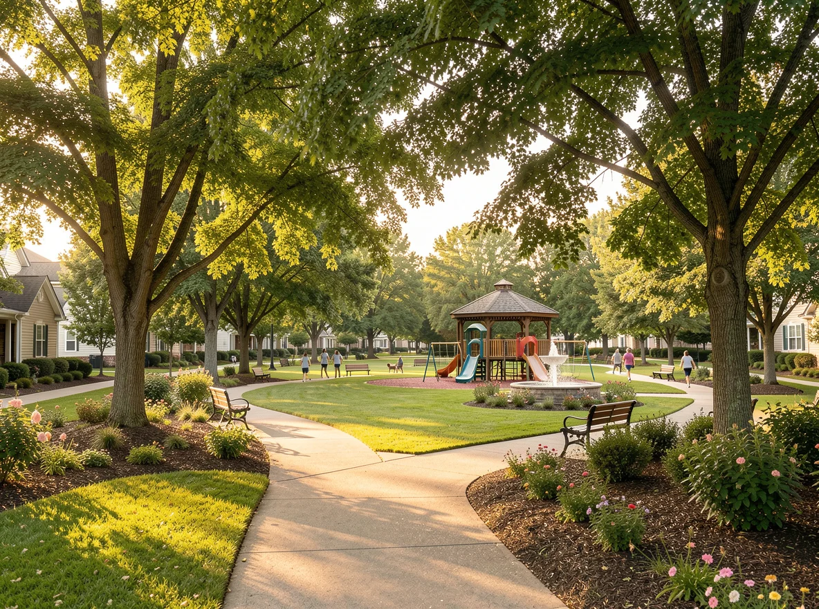 Neighborhood park and recreation setting near Kathleen, Georgia