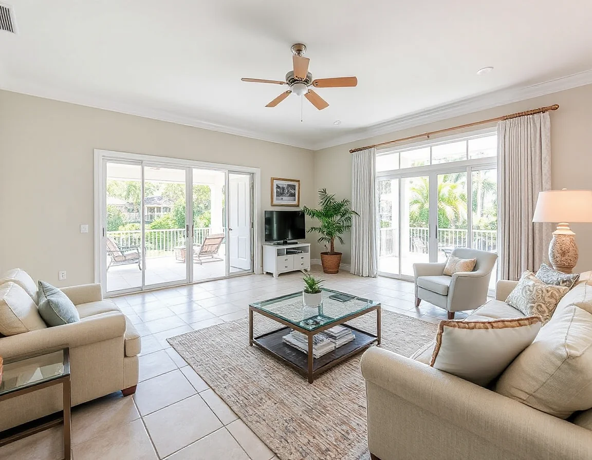 Bright coastal living space in Bonita Springs