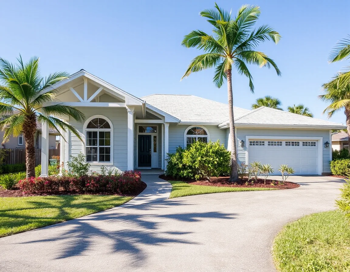 Coastal home exterior in Key Largo