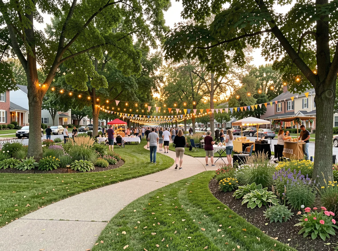 Community green space in Columbus