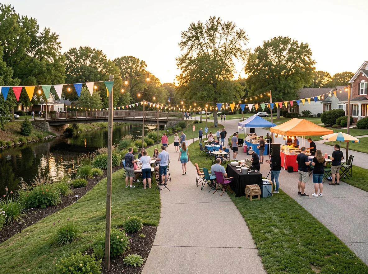 Community green space in Gahanna