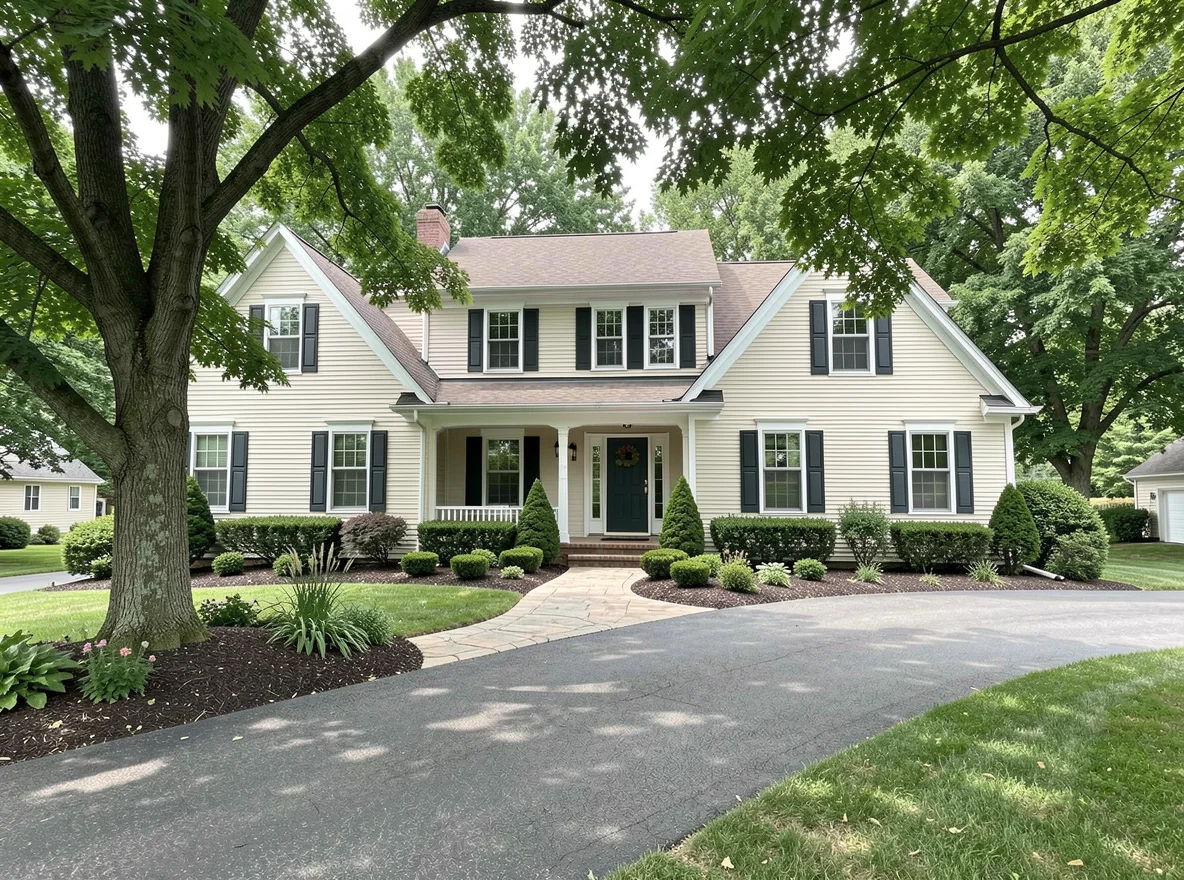 Traditional home exterior in Worthington