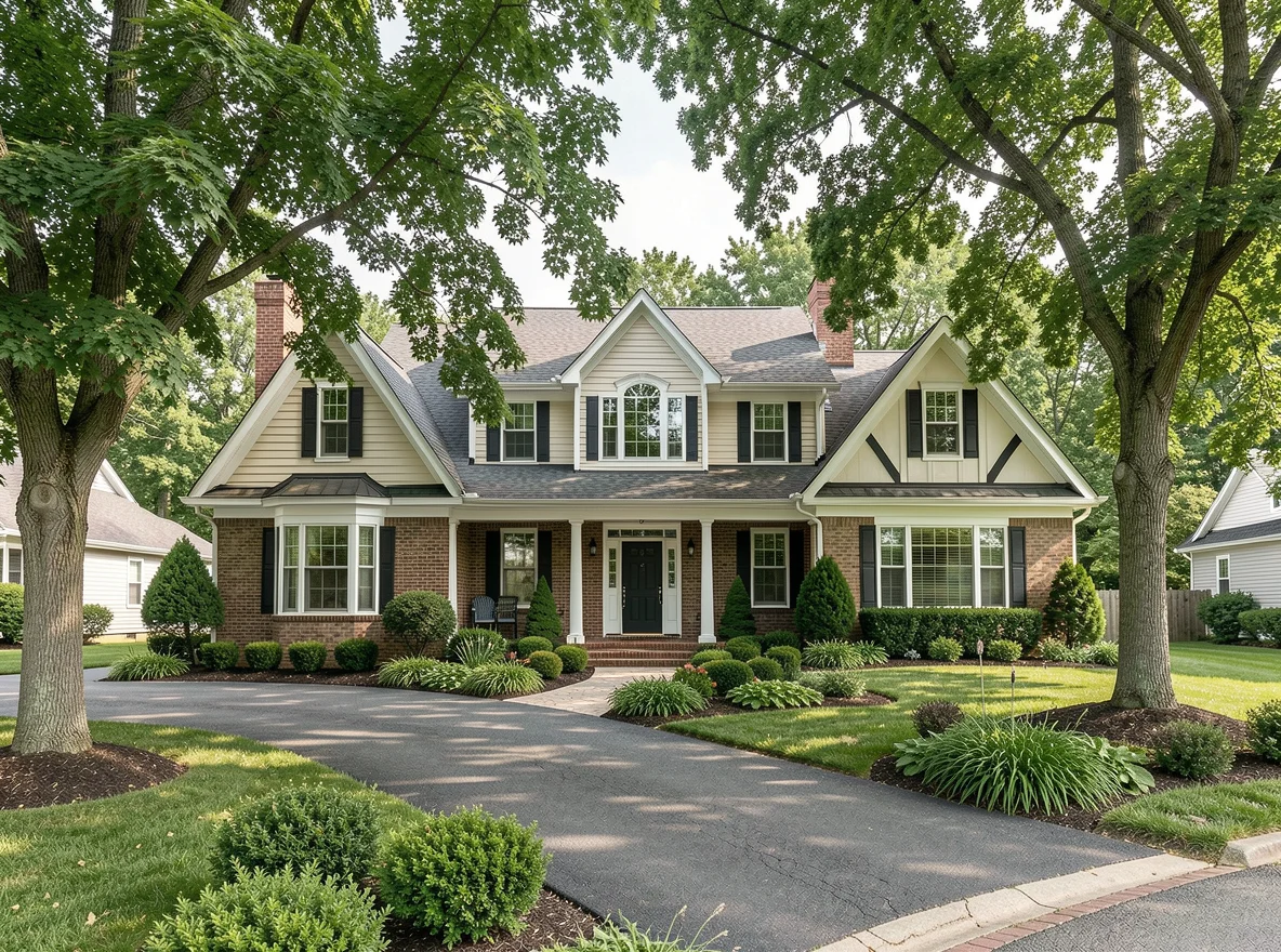 Residential home exterior in Columbus