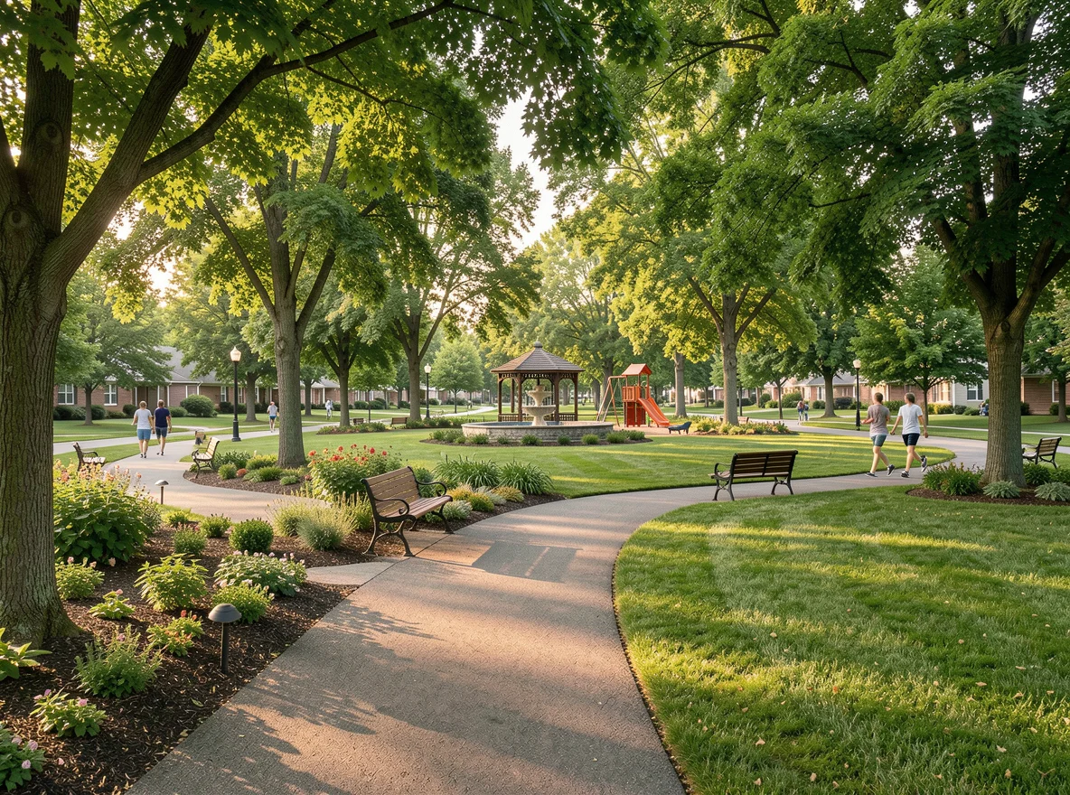 Neighborhood green space in Worthington