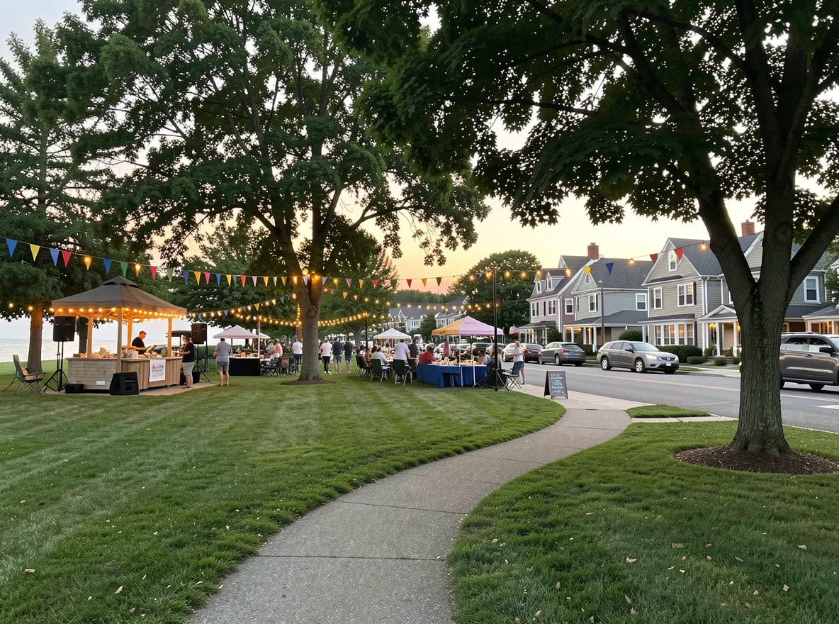 Community green space in an Upper Cape neighborhood