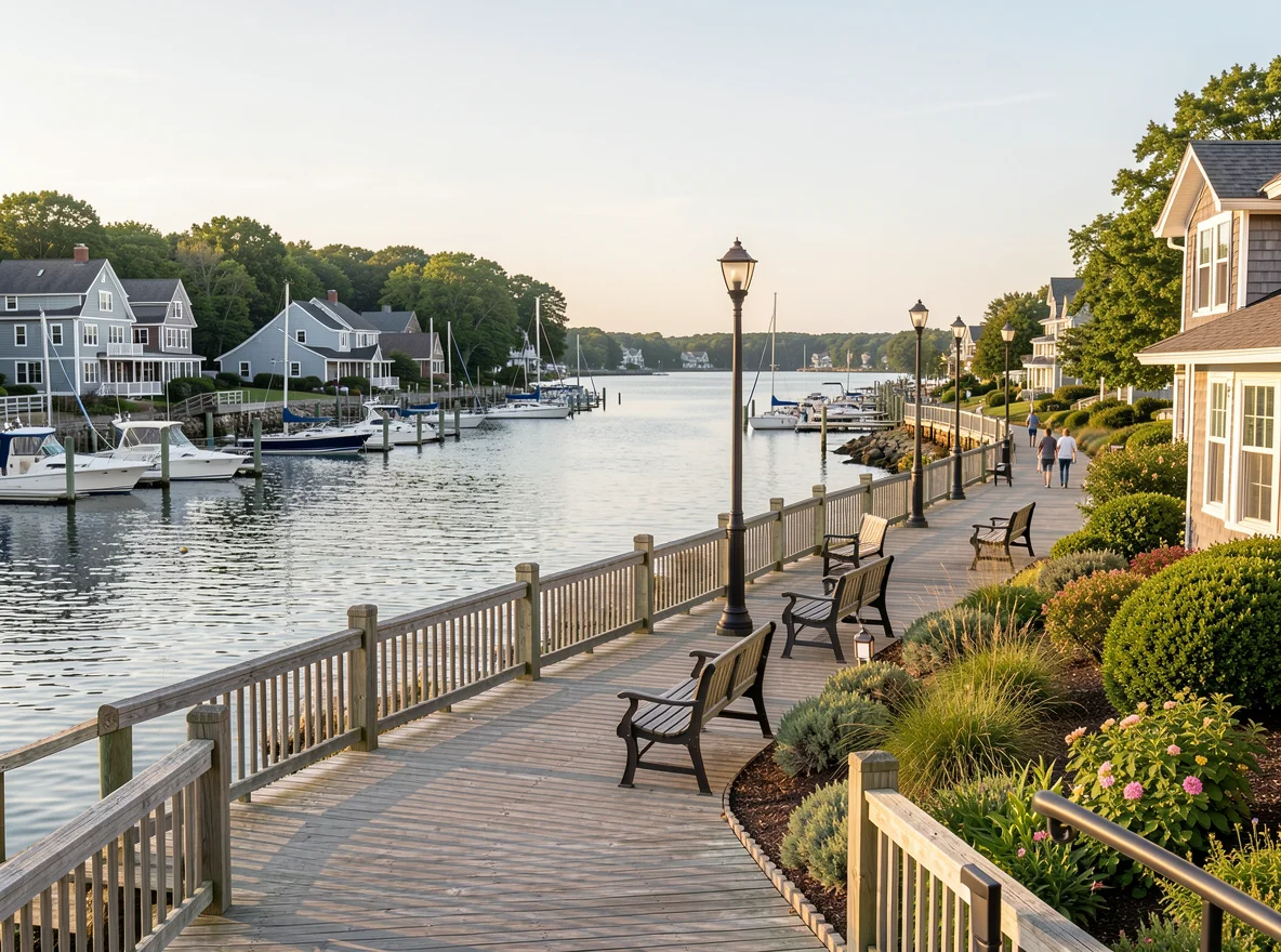 Waterfront scene in Wareham