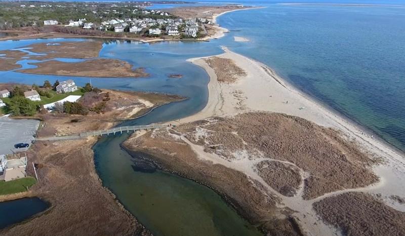 Boating scene near Chatham Harbor on Cape Cod