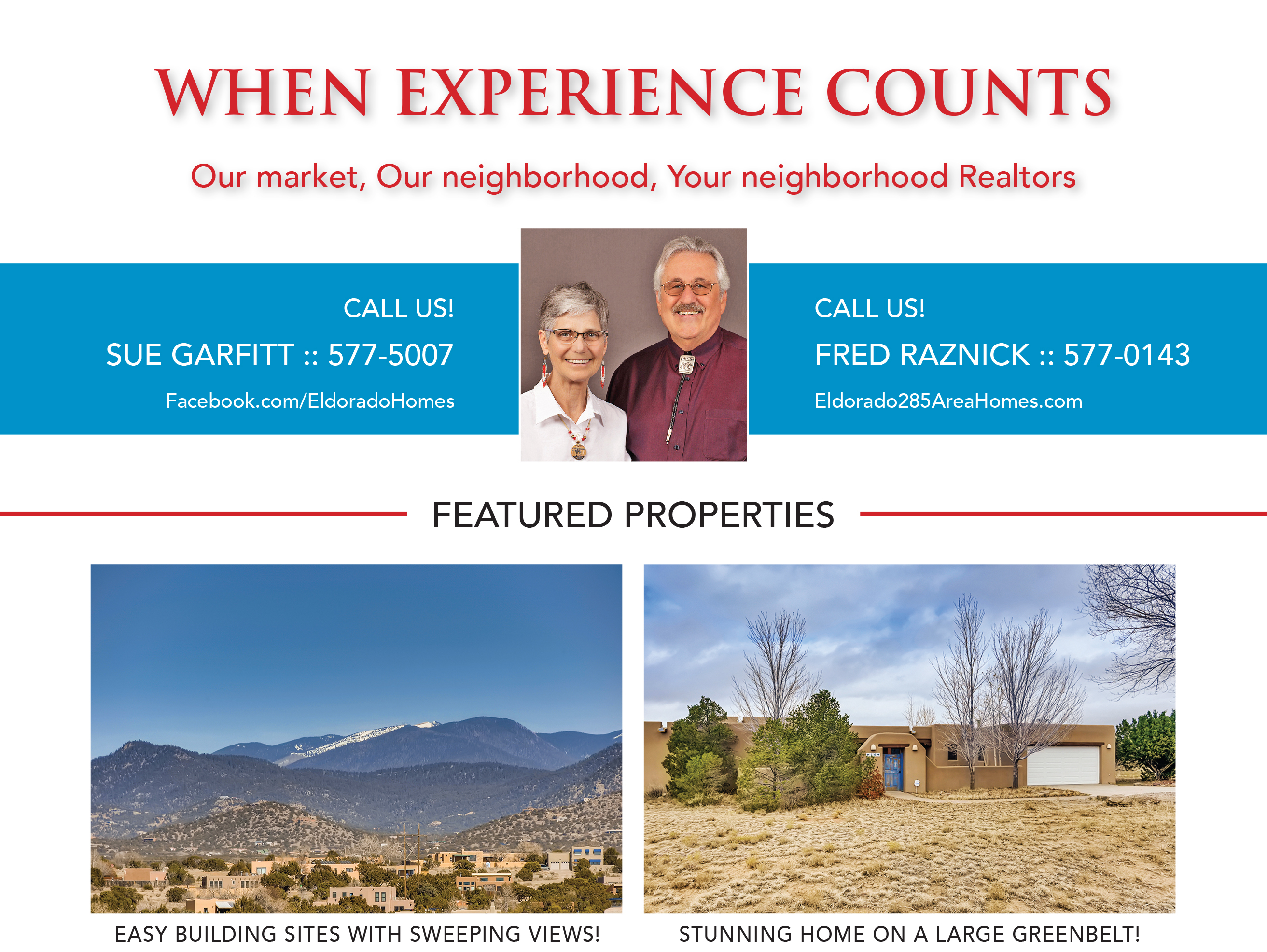 Did you see our ad in the March issue of Eldorado Living? 