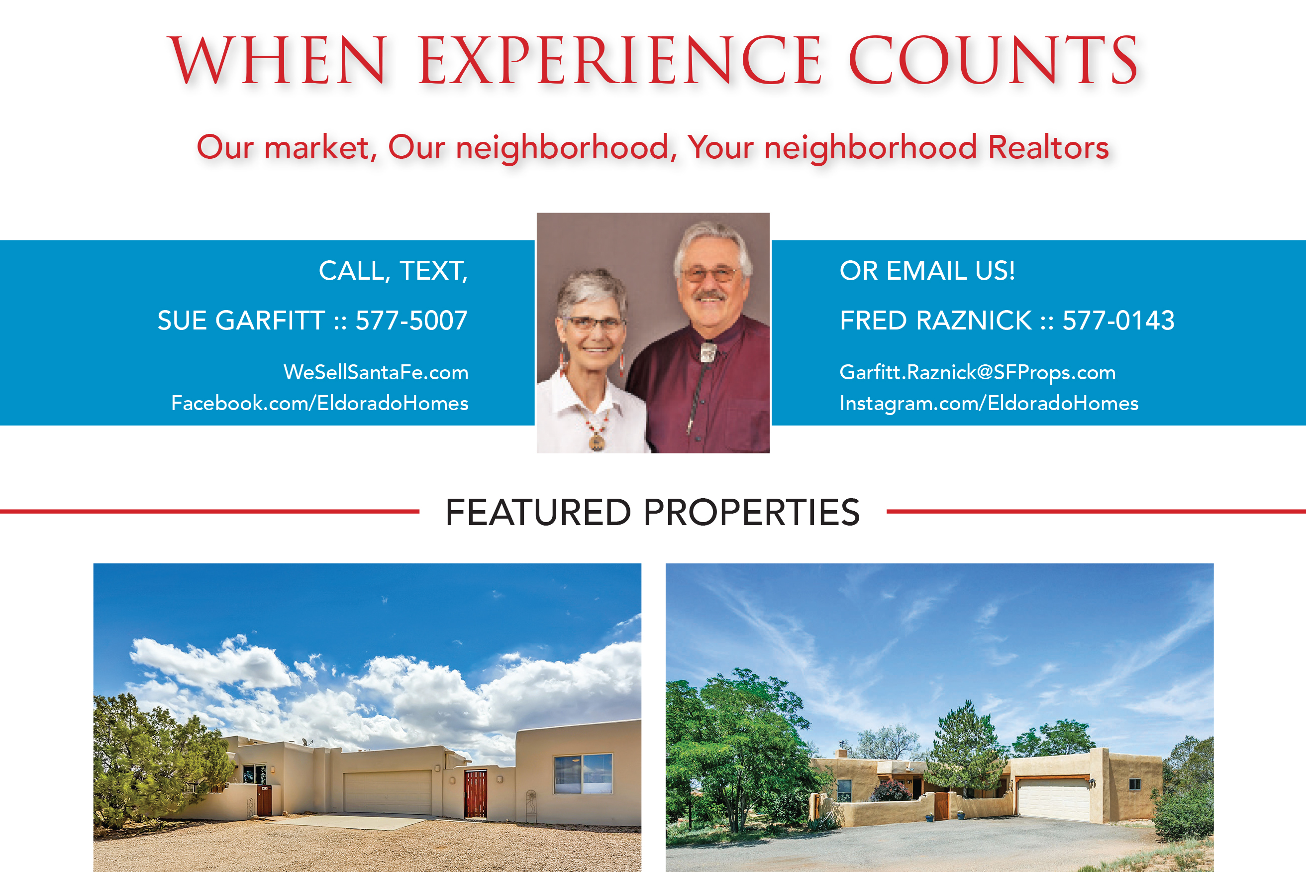 Did you see our ad in the June issue of Eldorado Living? 