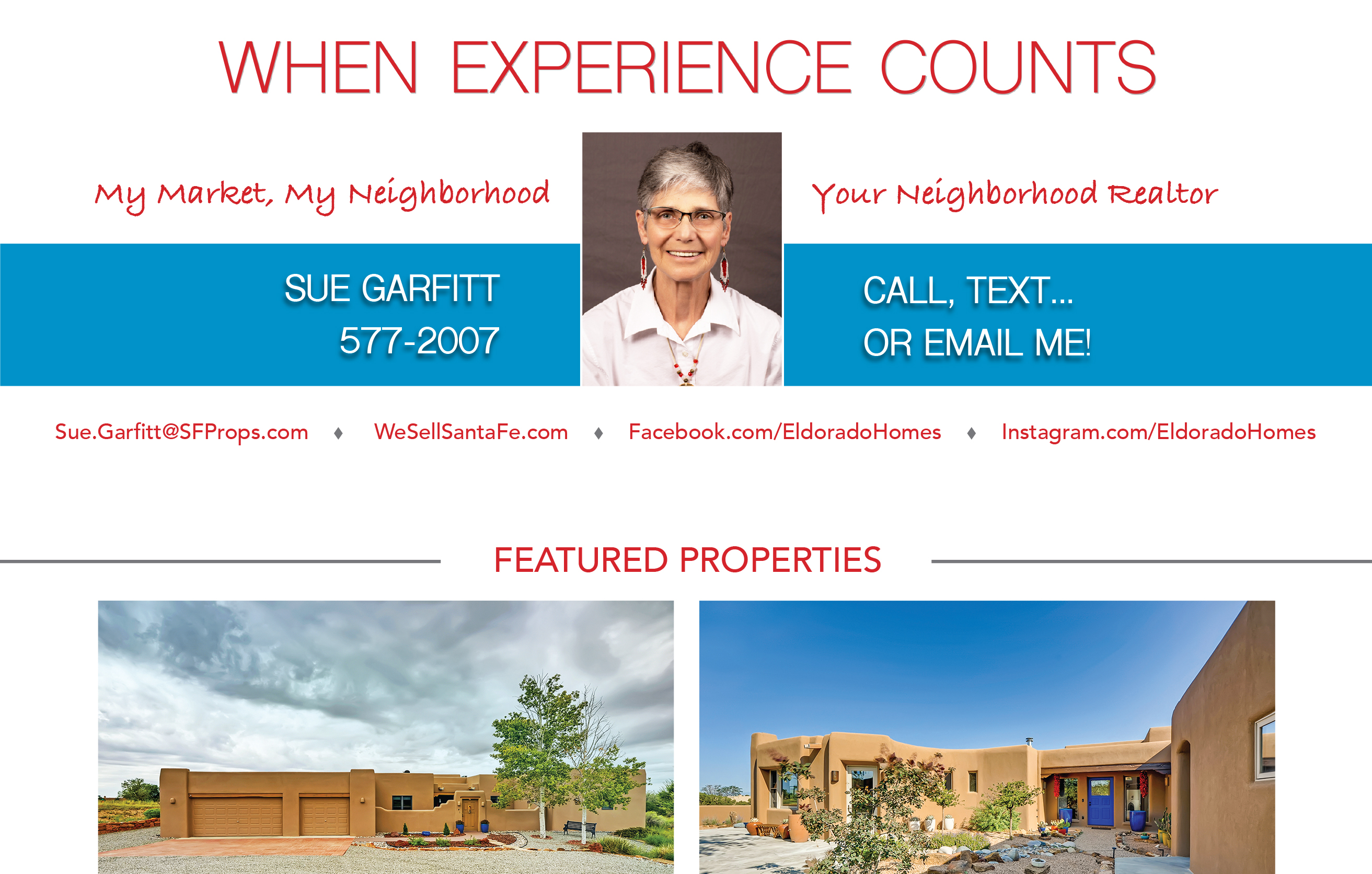 Did you see my ad in the October issue of Eldorado Living? 