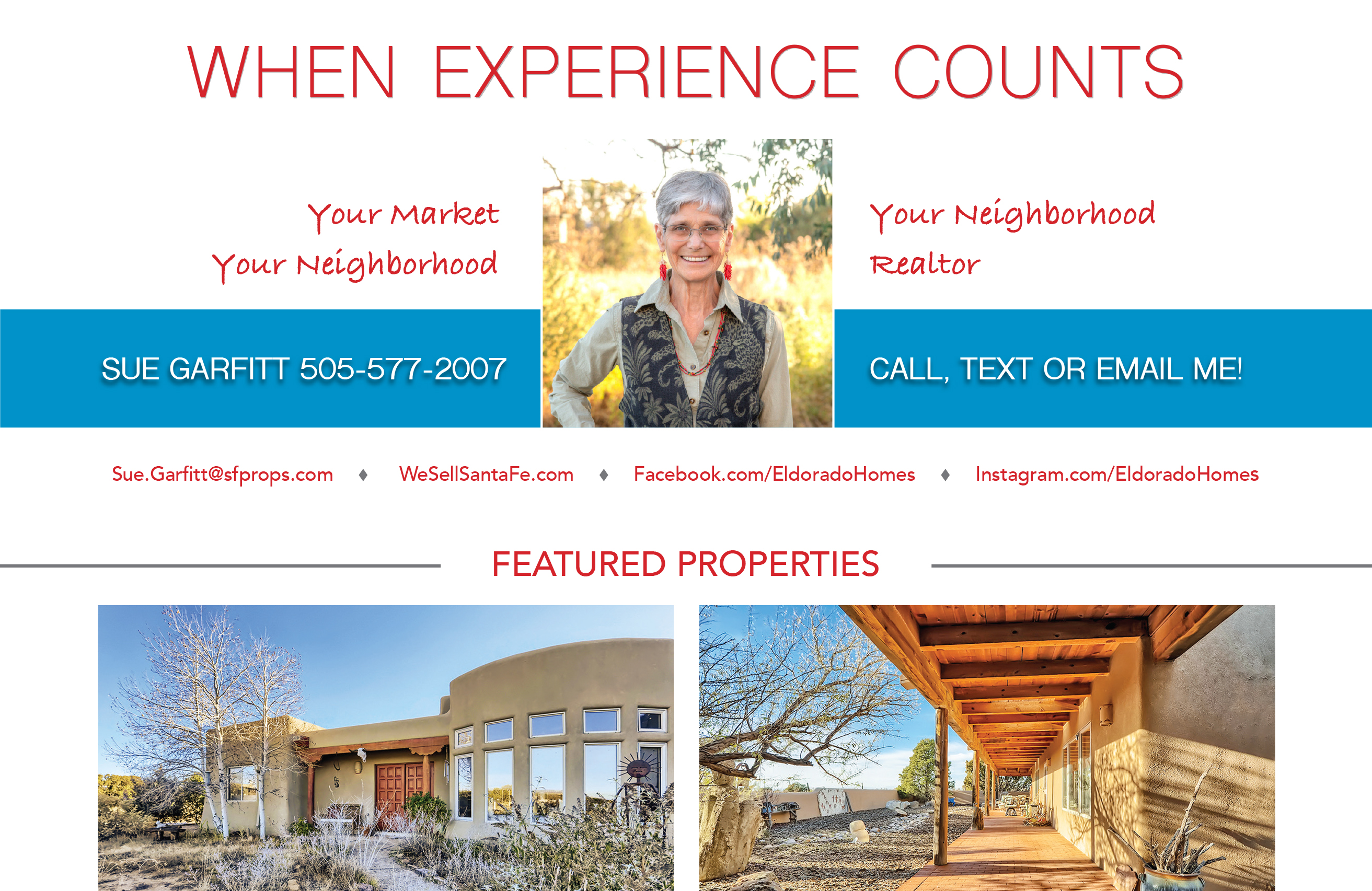 Did you see my ad in the January issue of Eldorado Living?