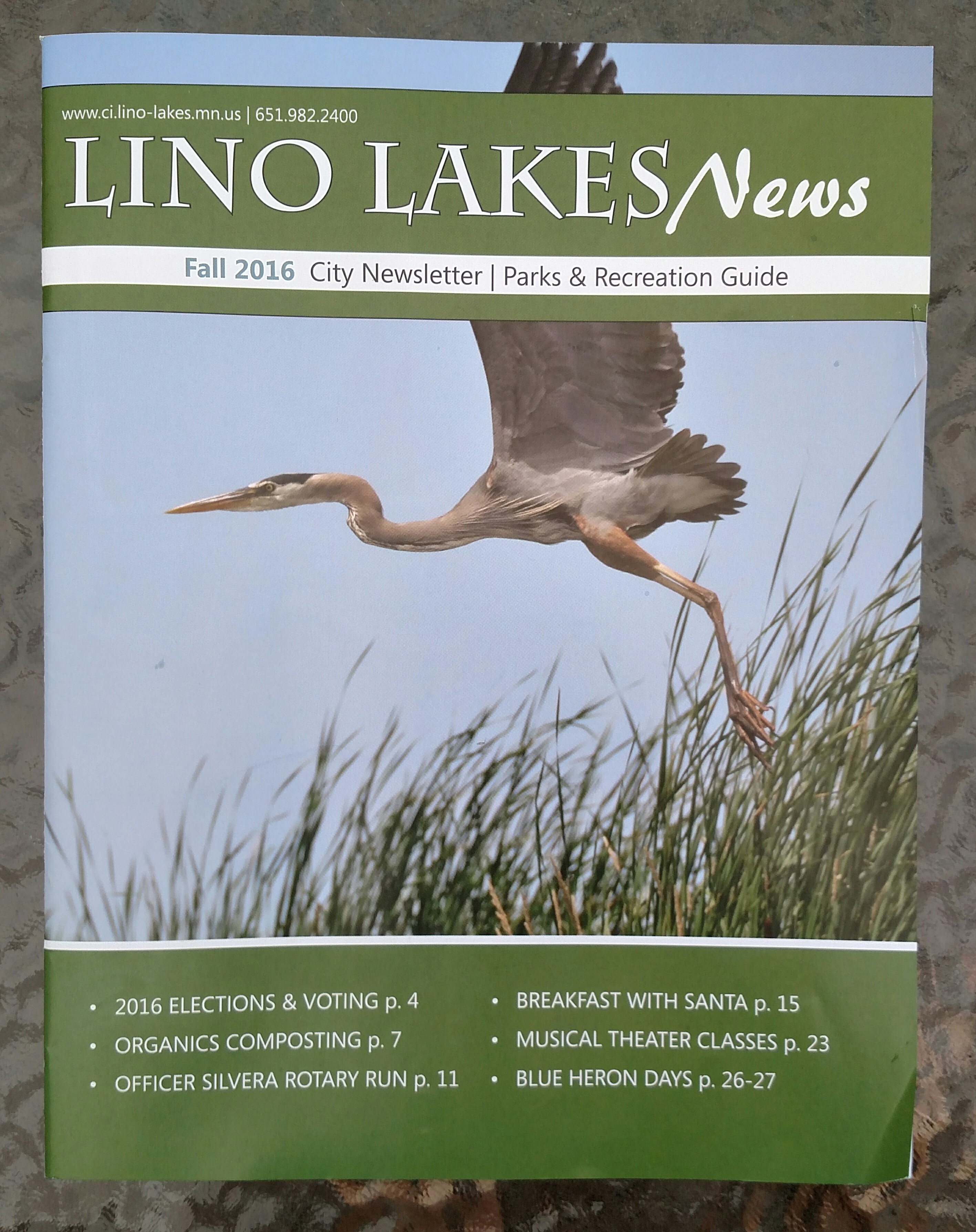 Lino Lakes City News and Parks & Rec guide