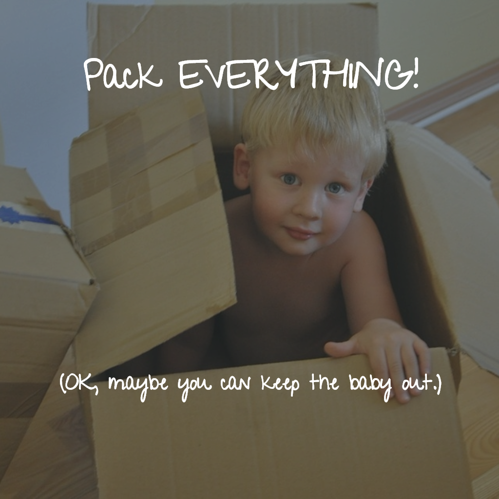 Baby in a box - don't pack the baby yet!