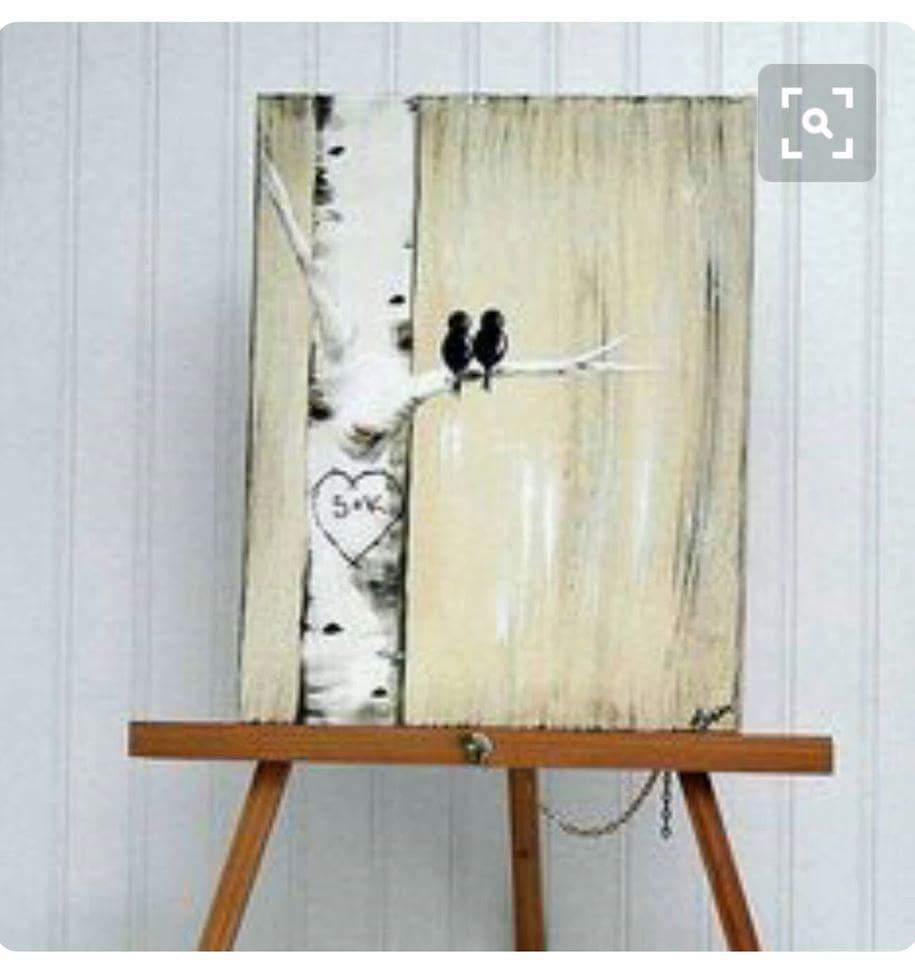 Birch Tree painting