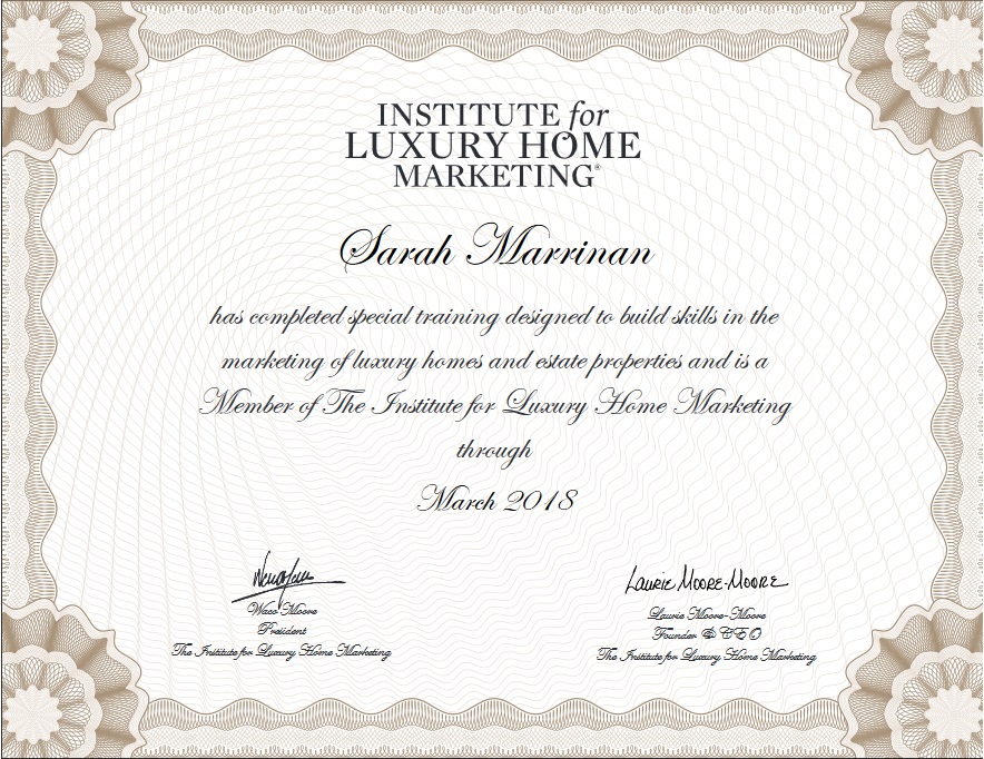 Luxury Home Marketing Member - Sarah Marrinan