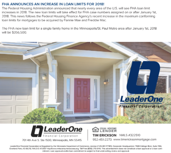 2018 FHA Loan Limits