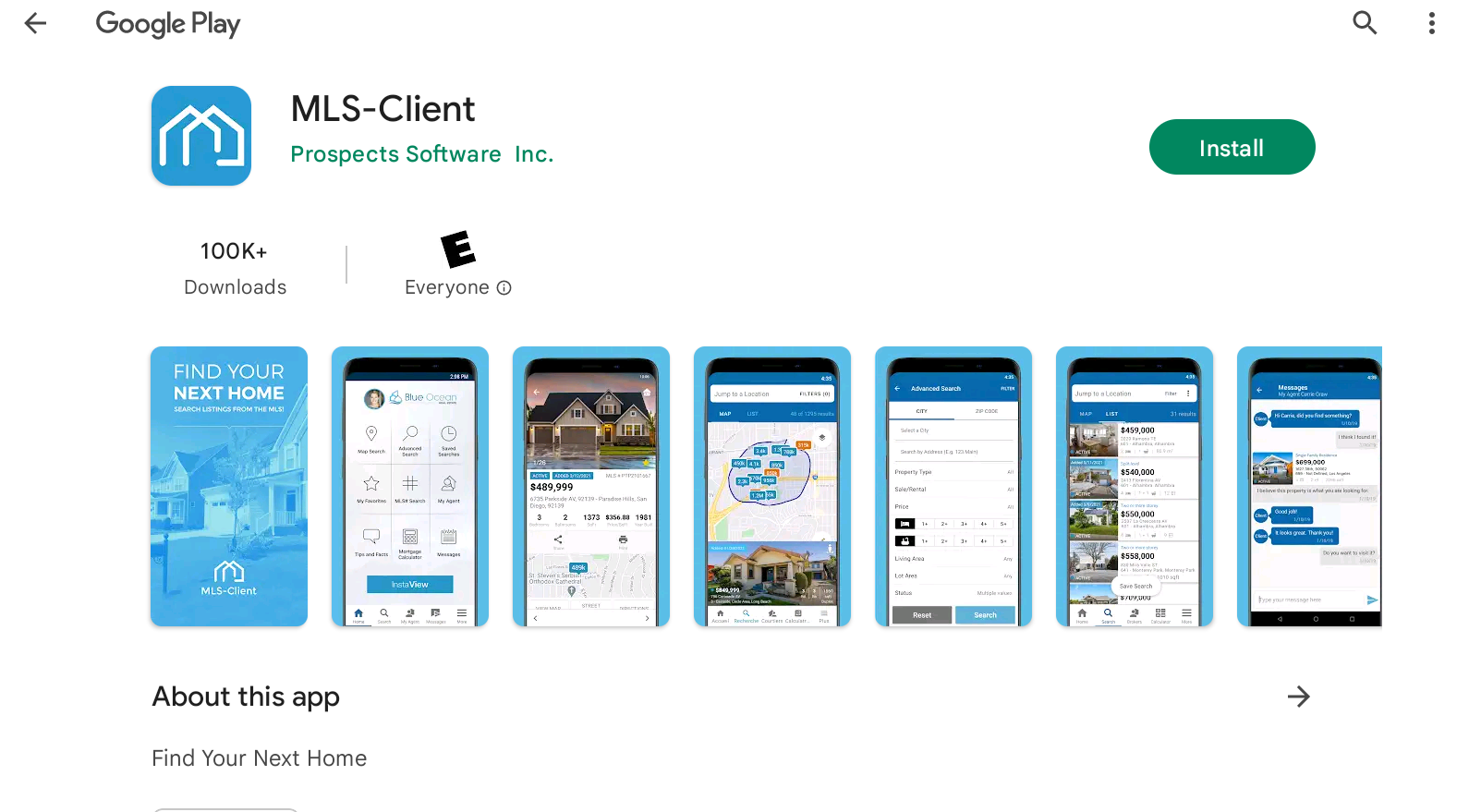 MLS-Client: Find Your Next Home