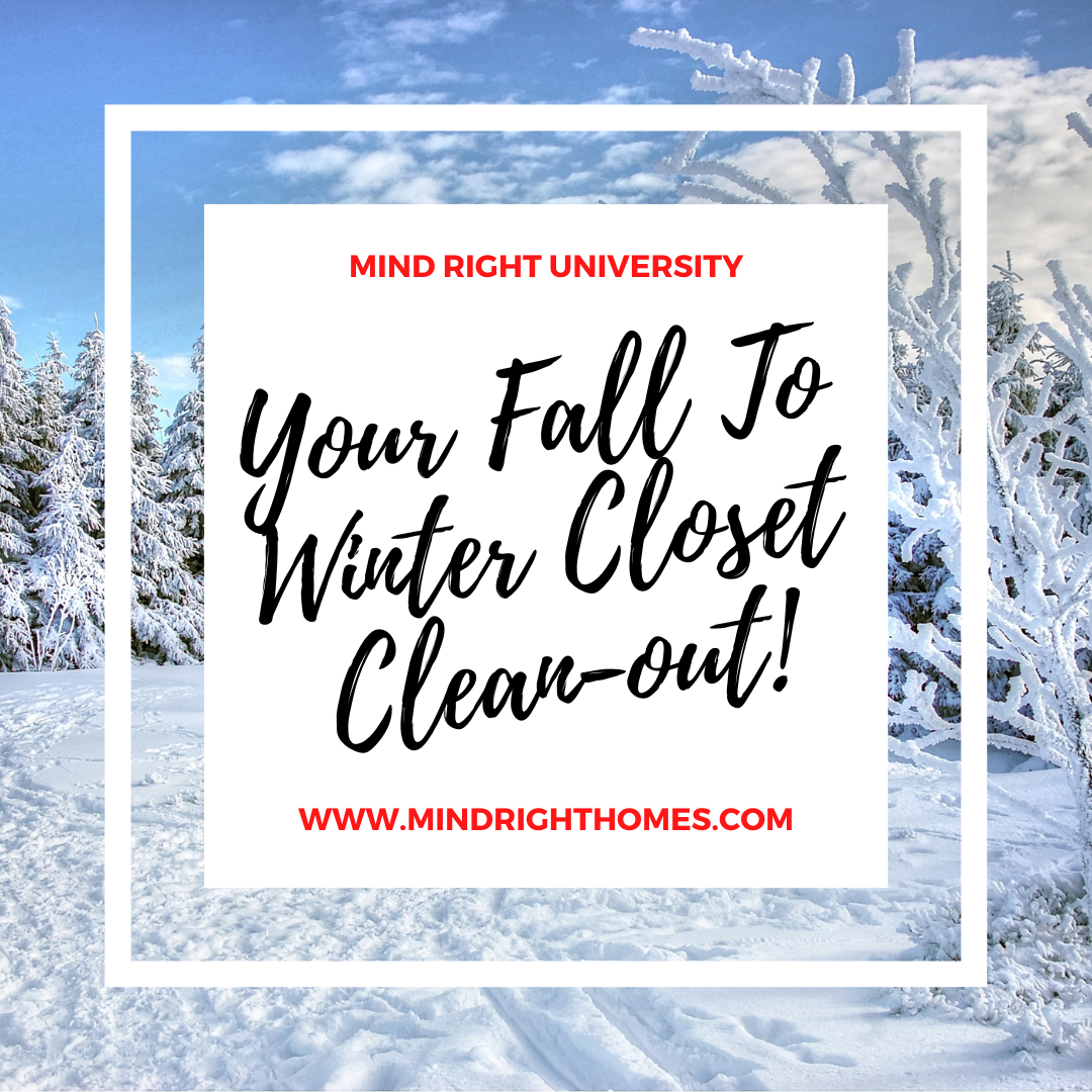 Your Fall To Winter Closet Cleanout!