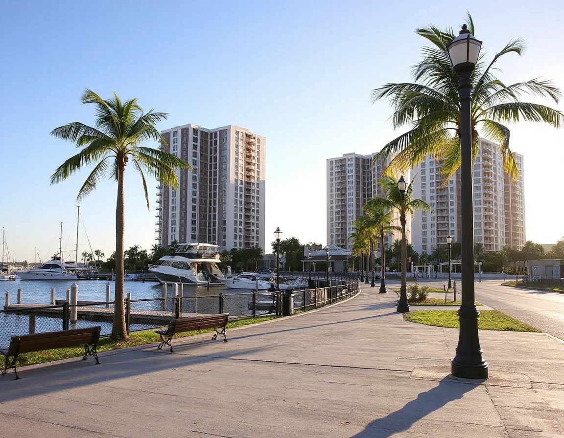 Intracoastal waterfront near Deerfield Beach residences