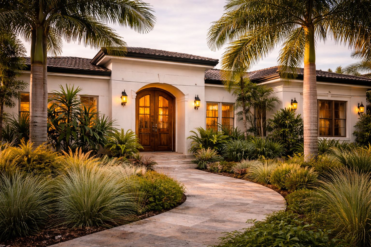 Tree-lined street and classic homes in Miami Shores