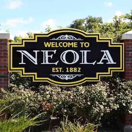 Residential neighborhood in Neola, Iowa