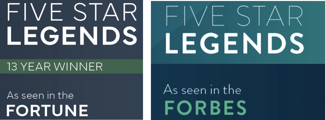 Five Star Legends Forbes and Fortune | Team Freebery