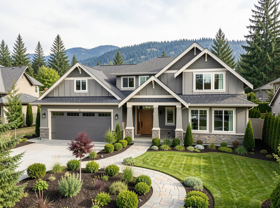 Home exterior in Washougal neighborhood